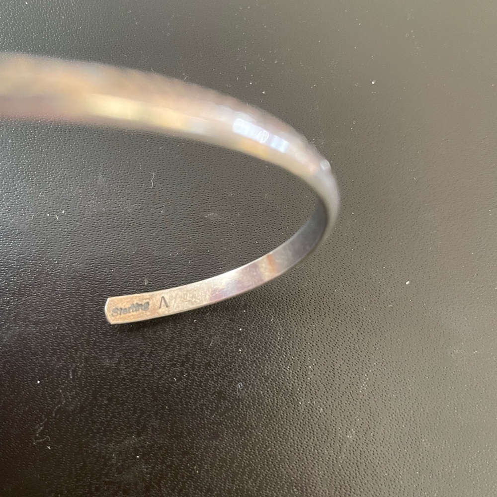 TRADED-Native Sterling Silver Engraved Cuff Bracelet - Picture 6 of 6